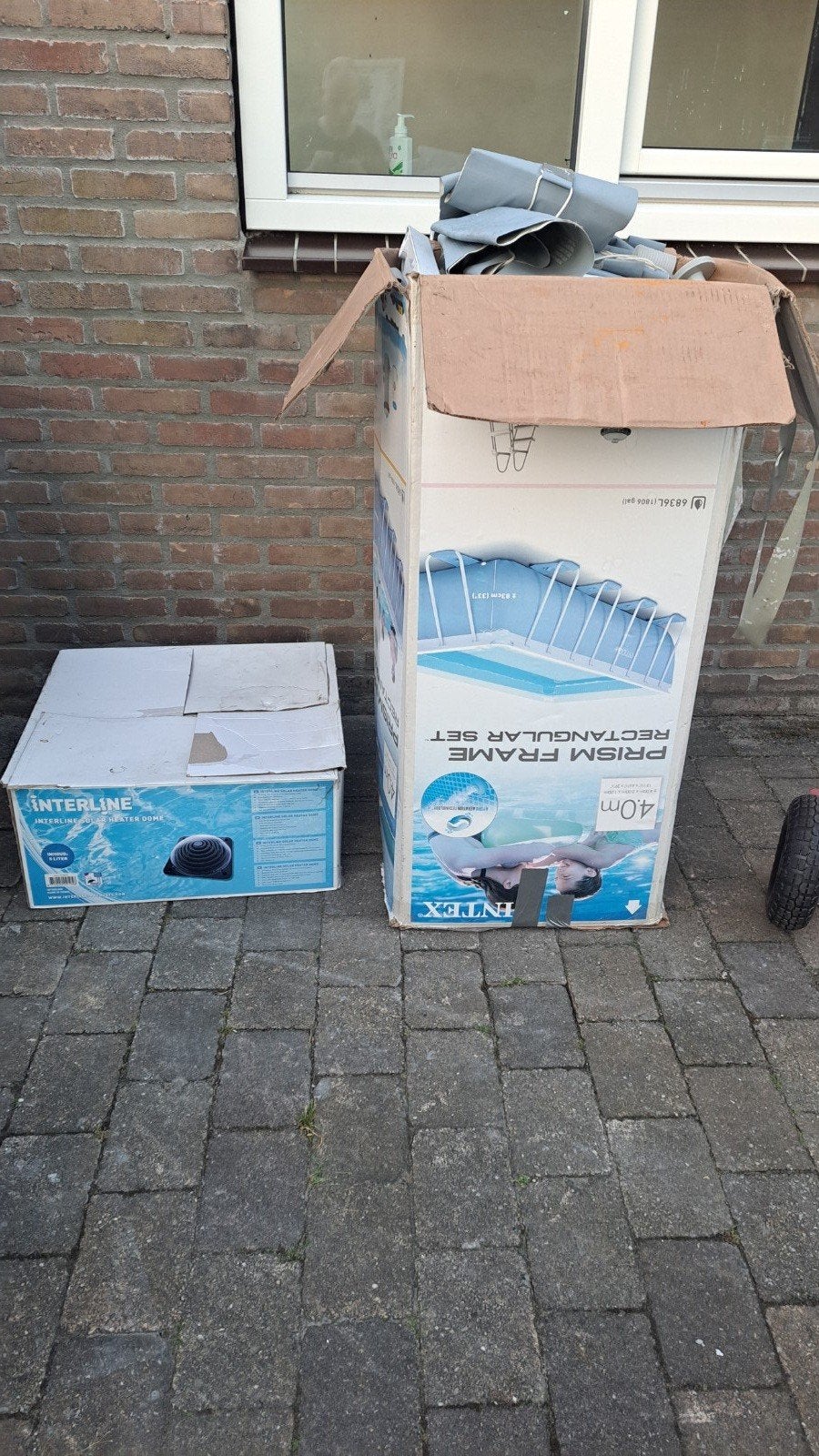 Intex zwembad 4x2x1, Ophalen, 80 tot 120 cm, Opzetzwembad, 200 tot 400 cm