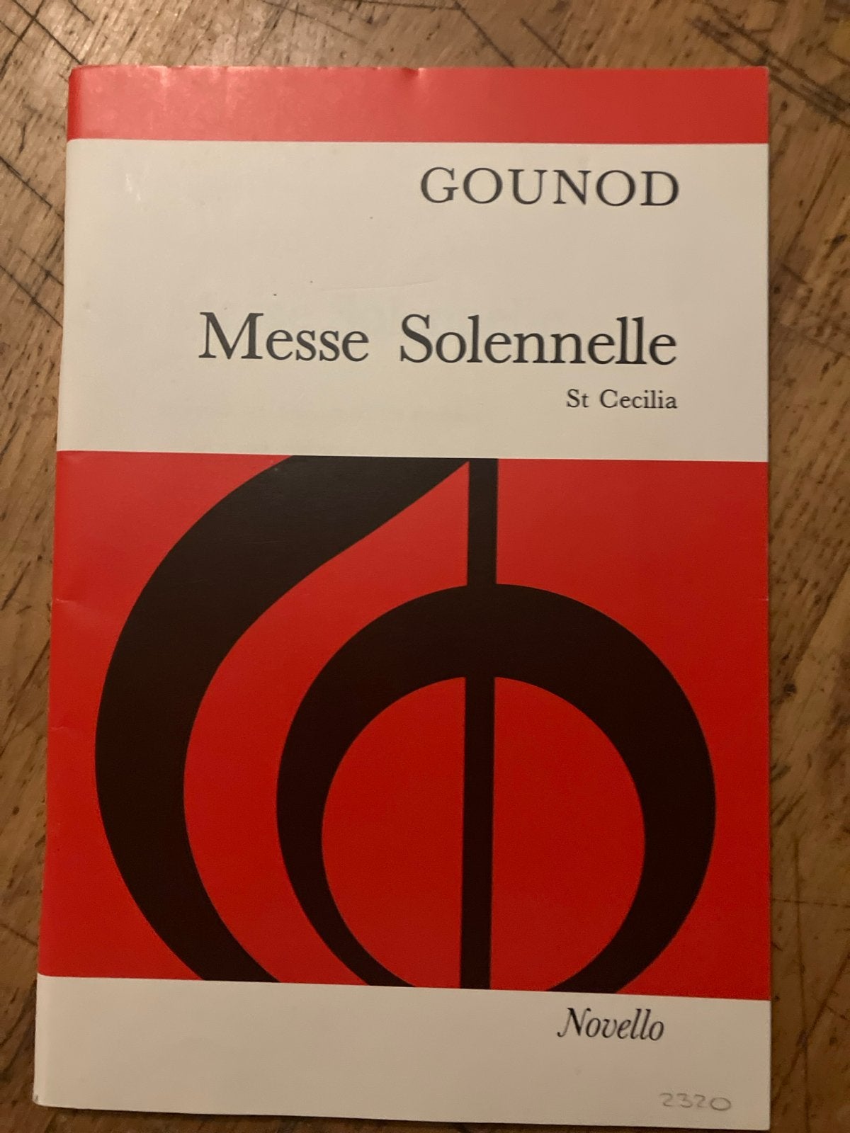 Gounod - Messe Solennelle St Cecilia - Novello bladmuziek, Klassiek, Ophalen of Verzenden, Zo goed als nieuw, Koor