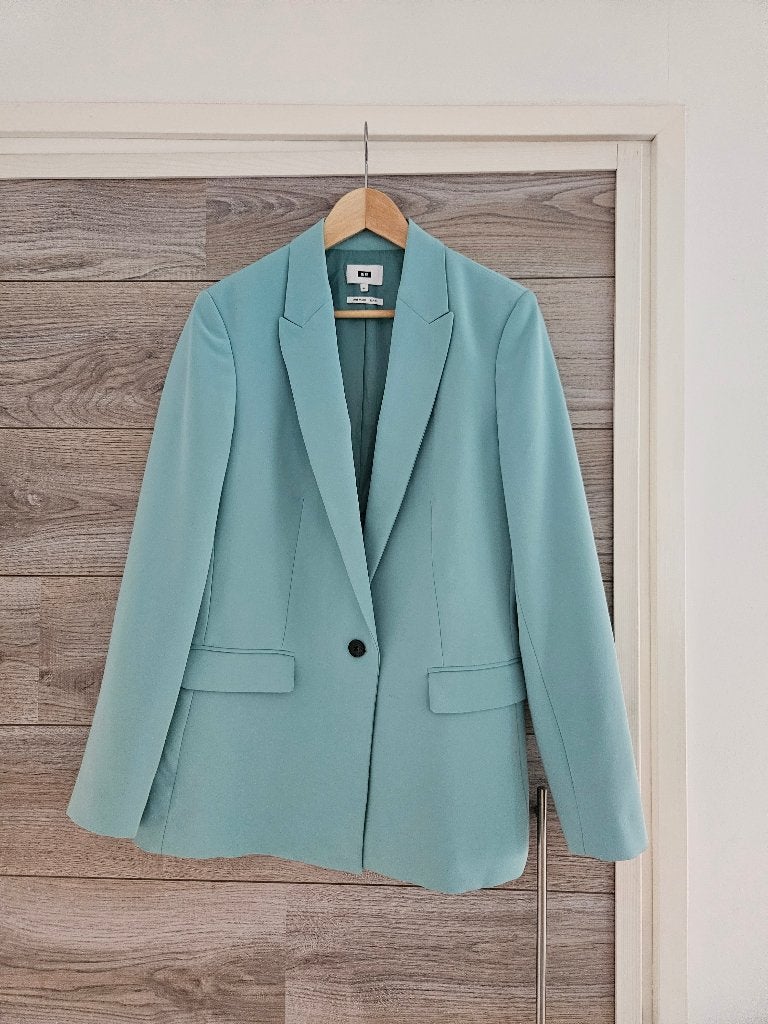 turquoise colbert WE maat 44, Blauw, WE, Maat 42/44 (L), Ophalen of Verzenden