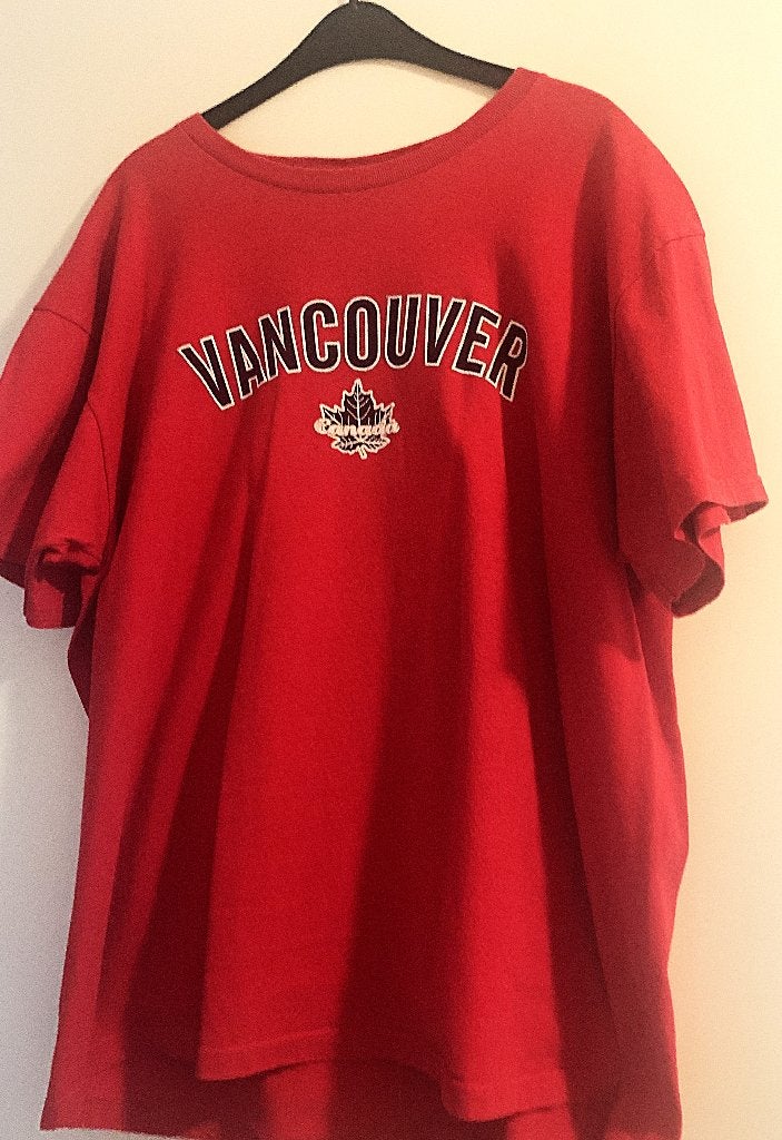 T-shirt katoen maat XL, Ophalen, Gedragen, Maat 56/58 (XL), Rood