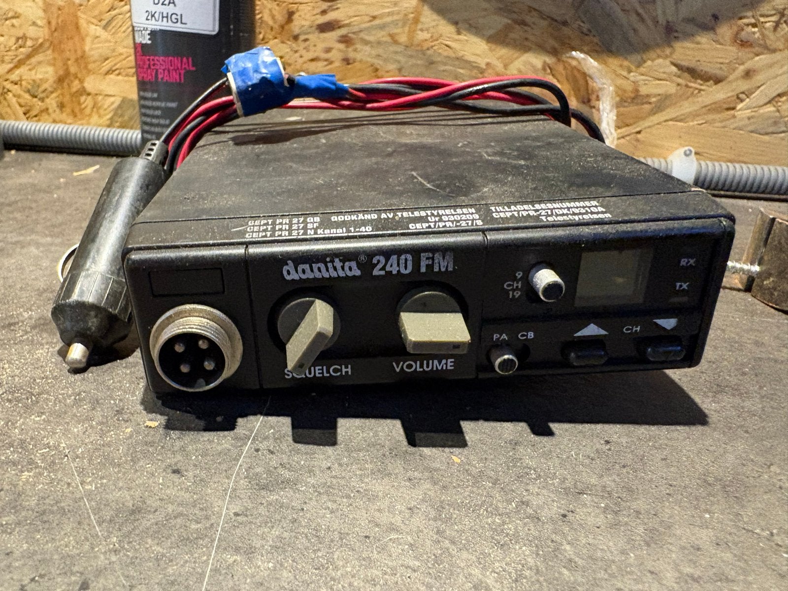 Danita 240 FM 27mc bakkie - Goed werkende CB-radio, Ophalen of Verzenden, Gebruikt