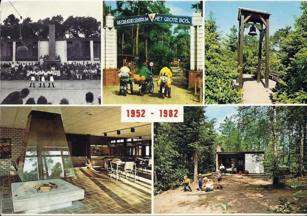 D5 gelopen ansichtkaart doorn recreatiecentrum het grote bos, Ophalen of Verzenden, 1980 tot heden, Gelopen, Utrecht