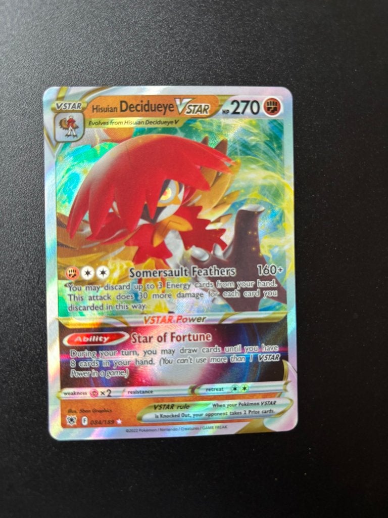 Hisuian Decidueye VSTAR (ASR 084), Ophalen of Verzenden, Zo goed als nieuw