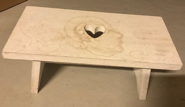 Decoratief tafeltje / krukje - heeft likje verf nodig, Ophalen, Gebruikt, Hout