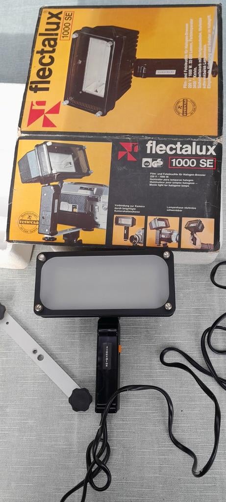 Flectalux 1000 SE Fotolamp / Videolamp met doos, Ophalen of Verzenden, Gebruikt, Lamp of Flitsset