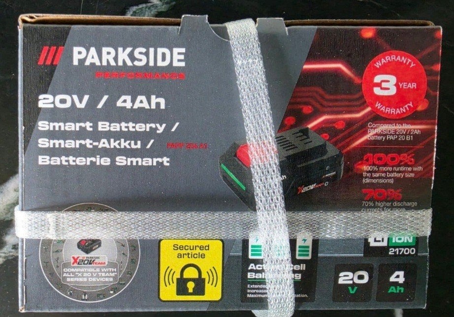 Parkside Performance 20V / 4Ah Smart Accu PAPP 204 A1, Ophalen of Verzenden, Nieuw