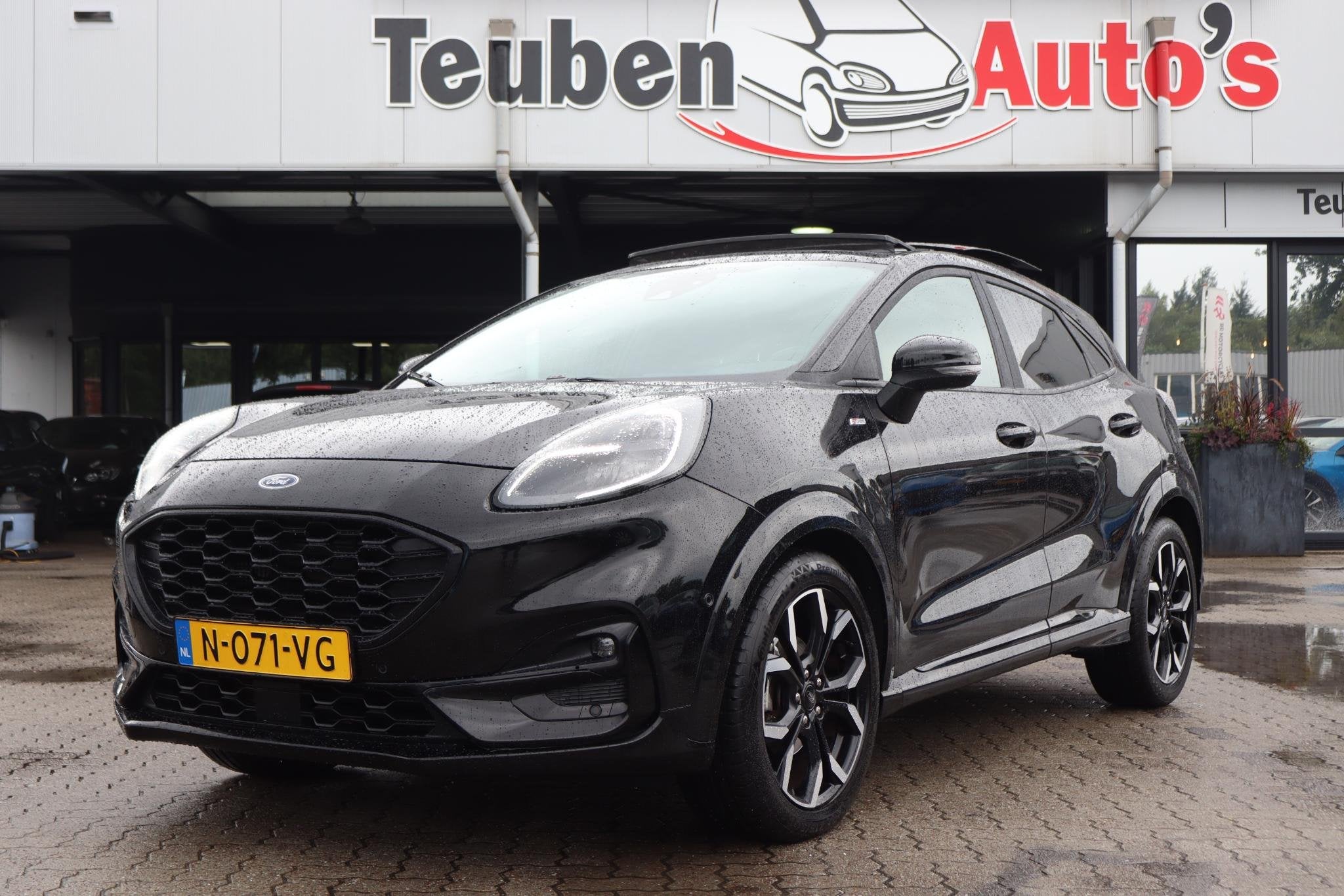 Ford Puma 1.0 EcoBoost Hybrid ST-Line Vignale | BTW Auto |Cr, Auto's, Ford, Zwart, Bedrijf, Hybride Elektrisch/Benzine, 3 cilinders