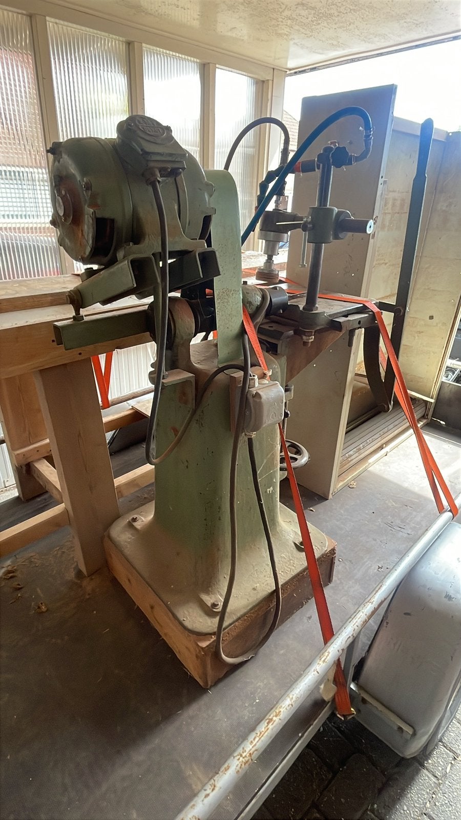 Zeer degelijke langgat boormachine., Ophalen, Gebruikt
