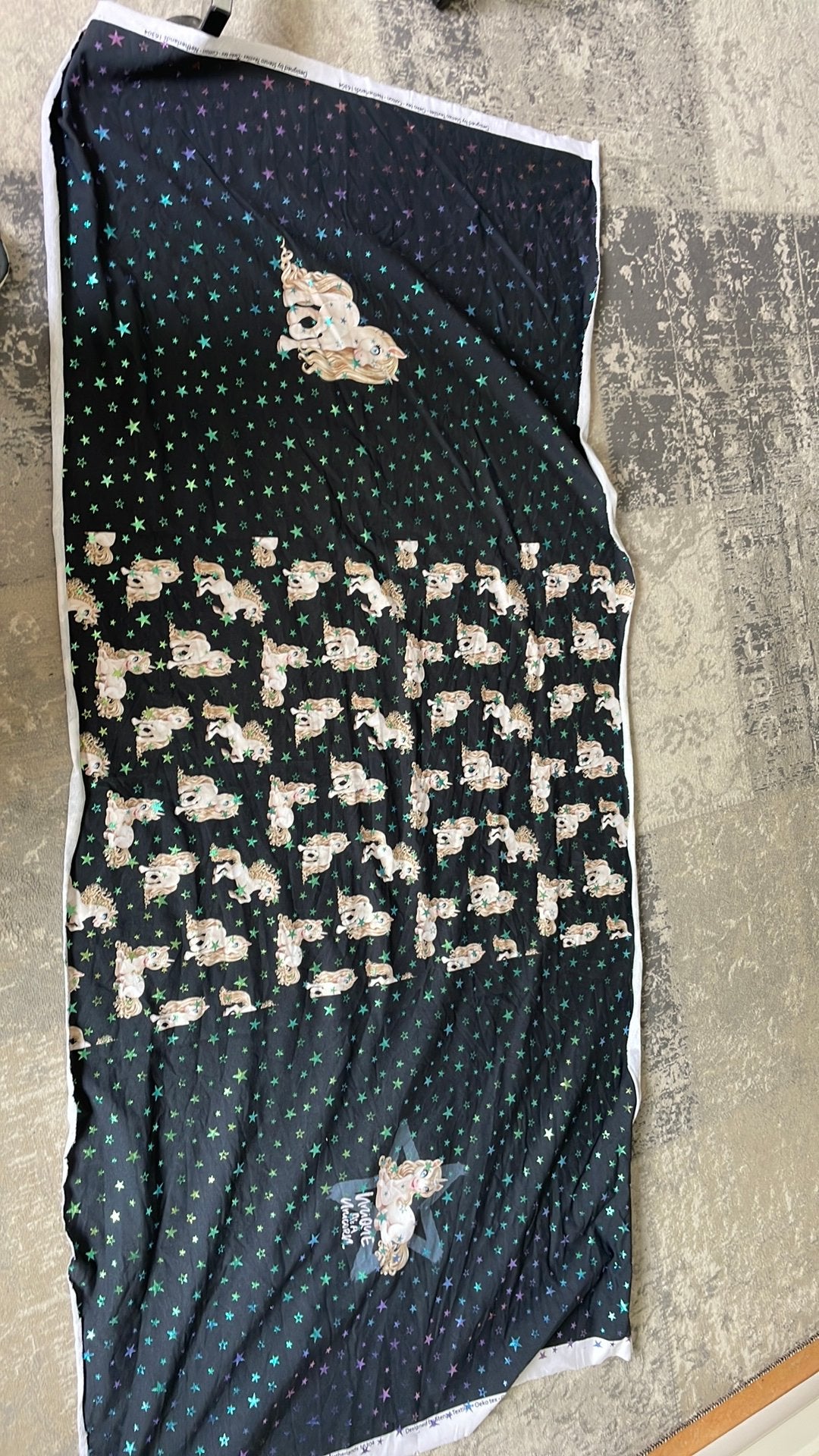 Eenhoorn tricot. Stenzo, Blauw, 120 cm of meer, Nieuw, Ophalen of Verzenden