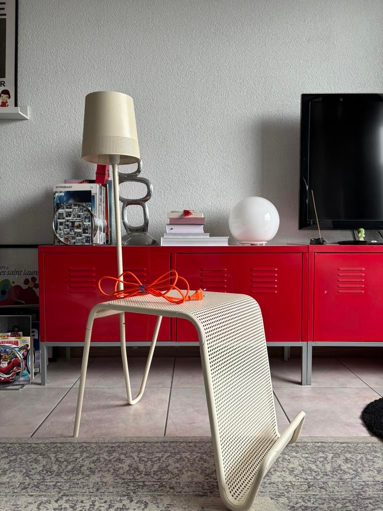 Vintage IKEA x Tomek Rygalik bijzettafel, Huis en Inrichting, Tafels | Bijzettafels, Gebruikt, Rond, 60 cm of meer, Minder dan 55 cm