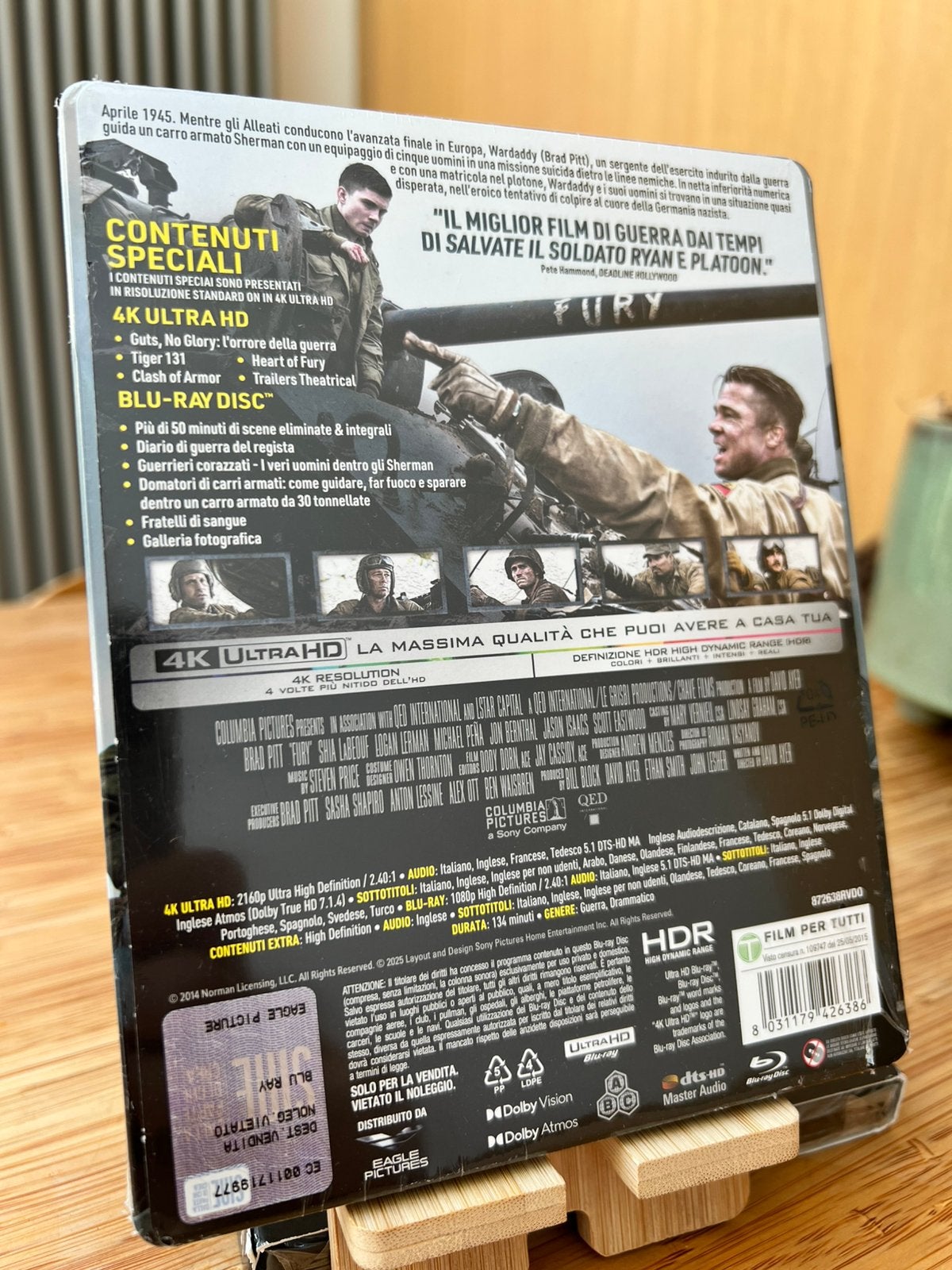 Foto 3 van Fury 4K Ultra HD Steelbook + Blu-ray | NIEUW | NLO | Import