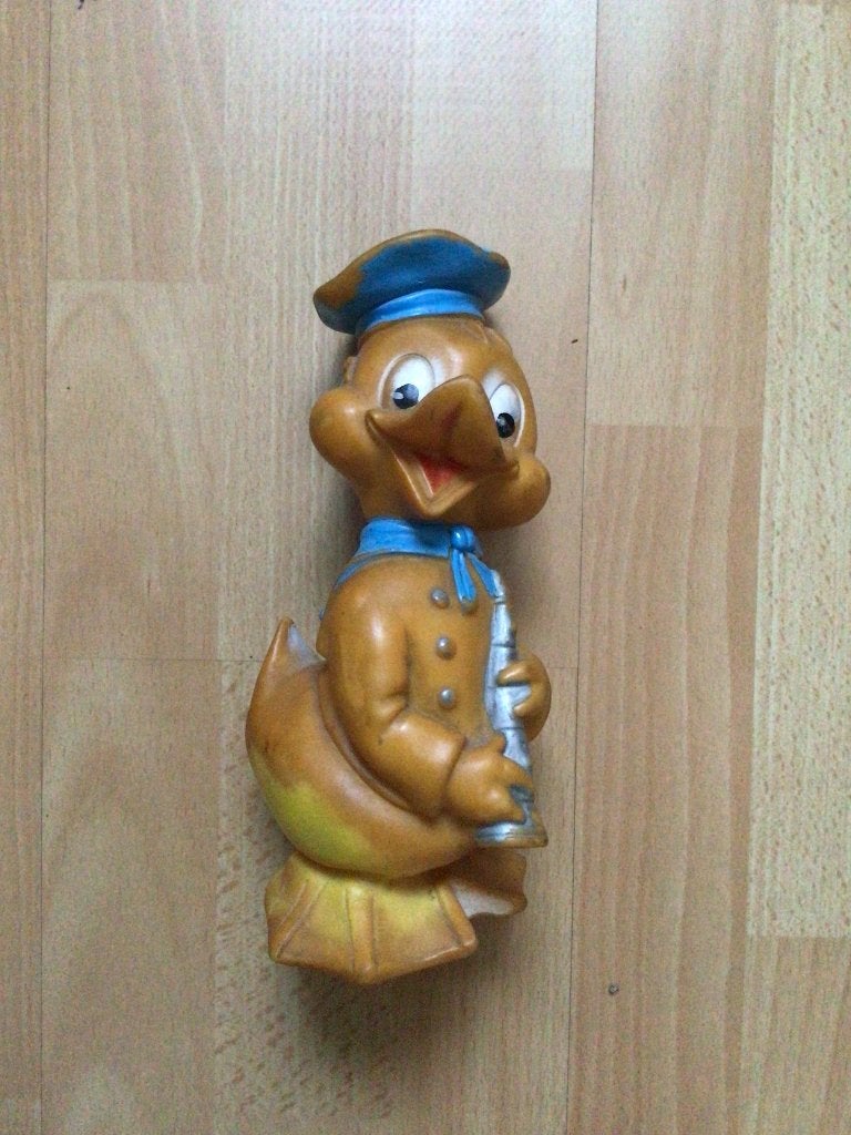 Vintage Rubbertoys pieppop Italy, Ophalen of Verzenden