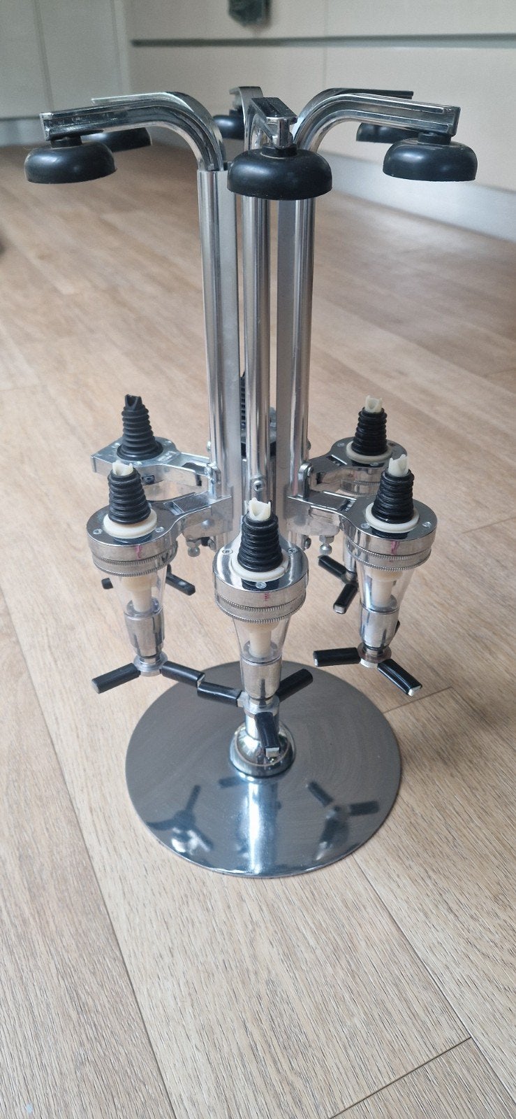 Flessendispenser / Bar Butler voor 6 flessen, Ophalen, Zilver, Metaal, Overige merken