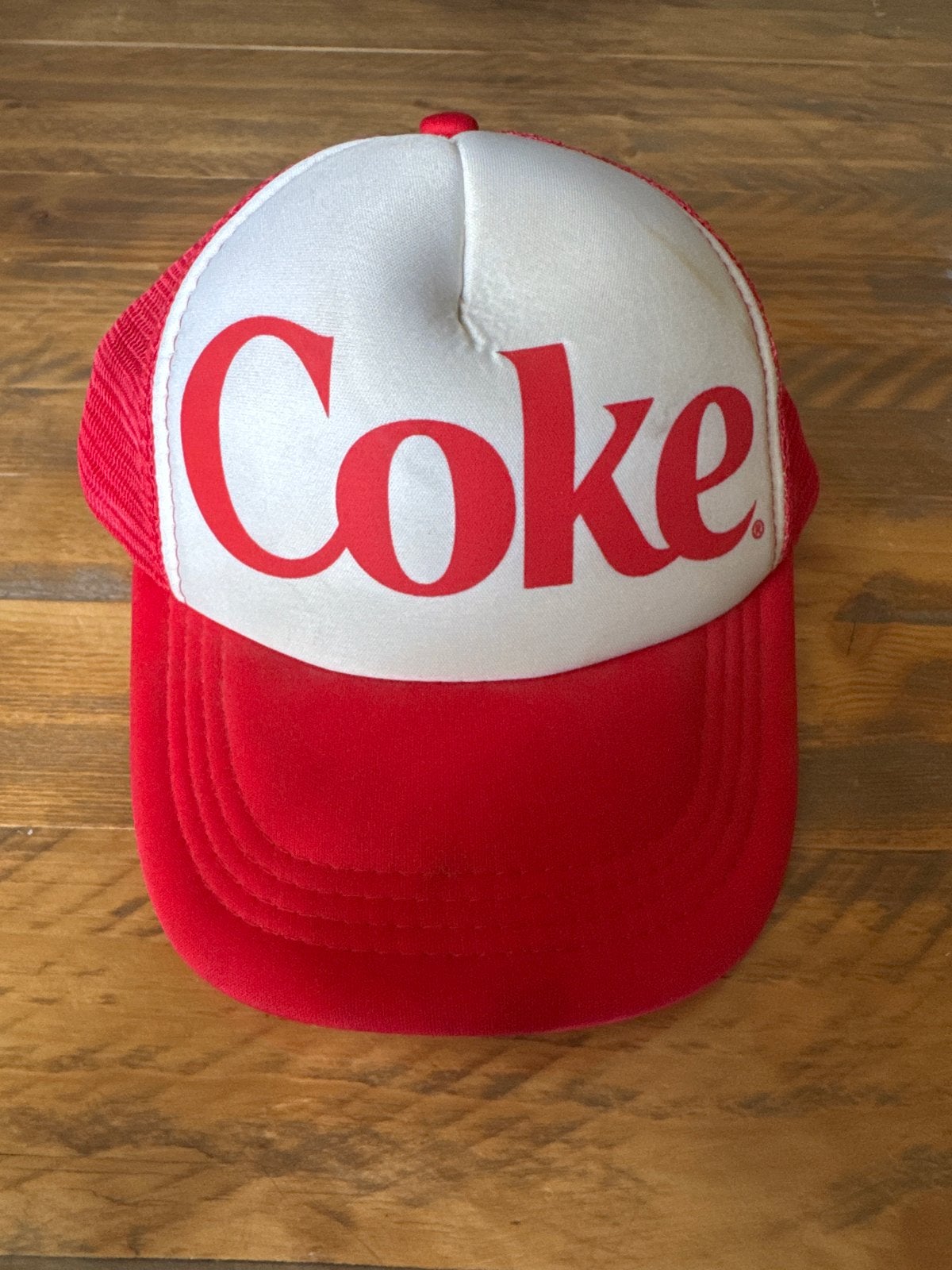 Vintage Coca-Cola Trucker Pet - Rood/Wit - One Size, Ophalen of Verzenden, Zo goed als nieuw, One size fits all, Pet