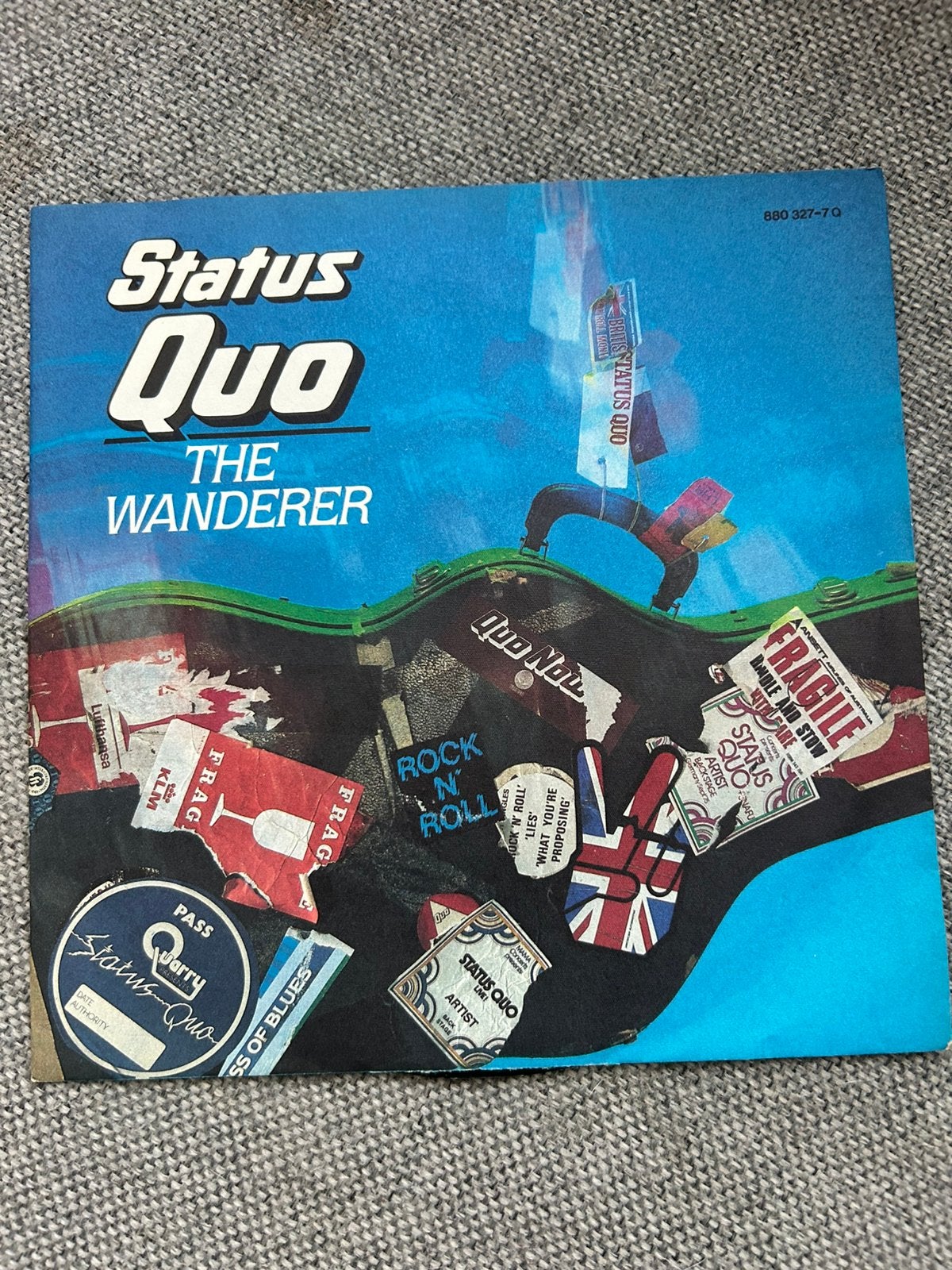 Status Quo The Wanderer, Ophalen of Verzenden, Zo goed als nieuw, 7 inch, Rock en Metal