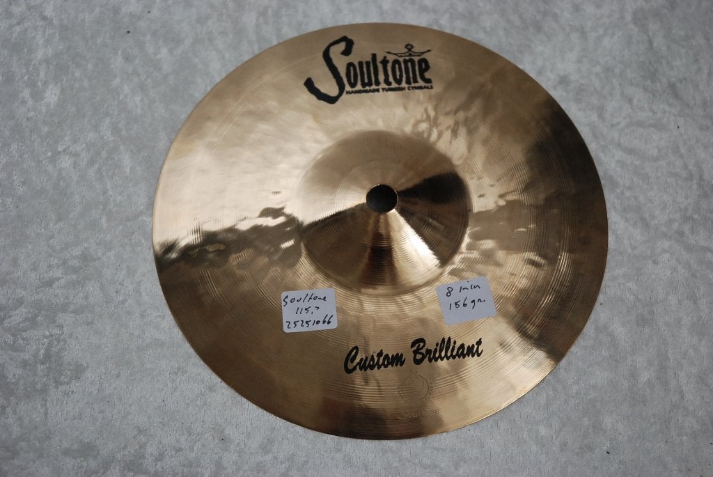 NIEUW!  Soultone Custom briljant Splash bekken 156gr 8 inch, Muziek en Instrumenten, ., Drums of Percussie, Nieuw, Ophalen of Verzenden