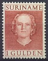 Suriname NVPH nr 294 postfris Koningin Juliana 1951, Postzegels en Munten, Postzegels | Suriname, Ophalen of Verzenden, Postfris