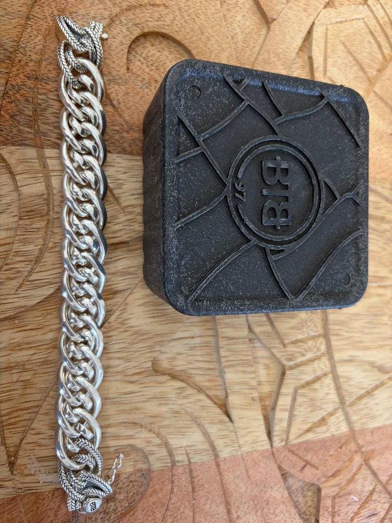 Buddha to Buddha armband, Sieraden, Tassen en Uiterlijk, Armbanden, Ophalen, Zo goed als nieuw, Zilver, Zilver