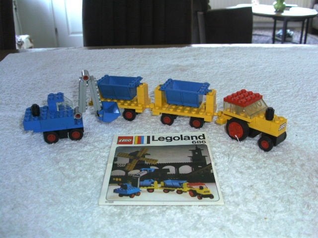 Vintage Lego voertuigen, Gebruikt, Compleet, Lego, Ophalen of Verzenden