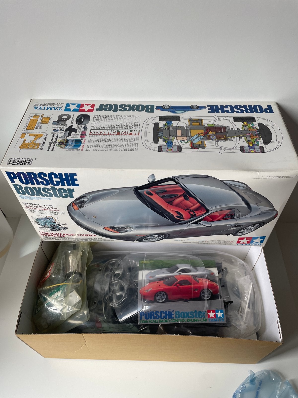 Tamiya Porsche Boxster RC Auto Kit - Nieuw in Doos, Elektro, Nieuw, Ophalen of Verzenden, Schaal 1:10