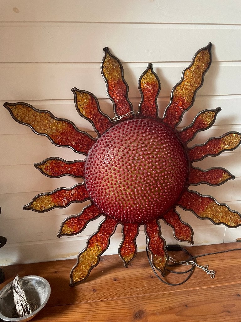 lamp, Huis en Inrichting, Lampen | Hanglampen, Ophalen, Zo goed als nieuw, Glas, E27 (groot)