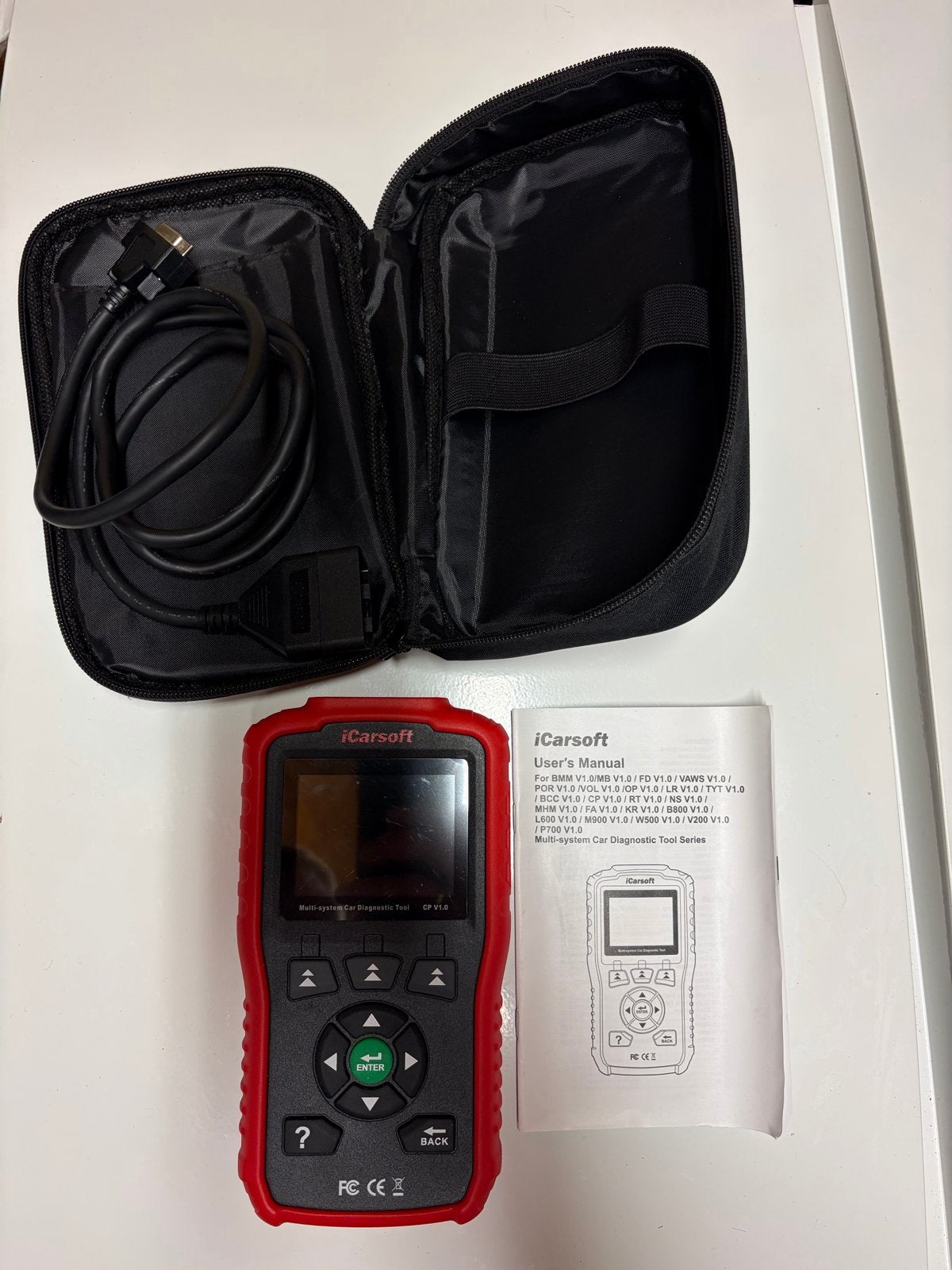 iCarsoft CR V1.0 Multi-systeem Diagnosetool, Ophalen of Verzenden, Zo goed als nieuw