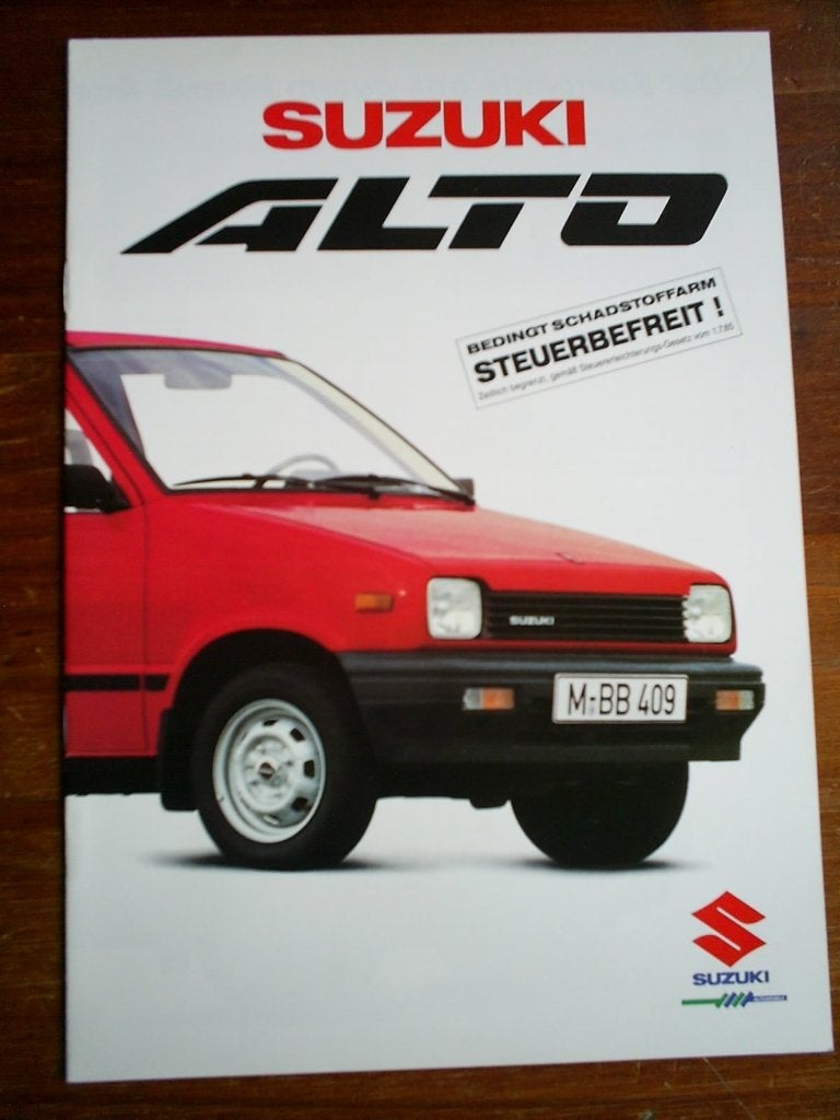 Suzuki Alto [ folder 12 pag. ] Duits, Ophalen of Verzenden, Zo goed als nieuw, Overige merken