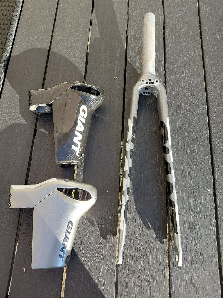Voorvork Giant trinity, Zo goed als nieuw, Voorvork, Carbon, Giant