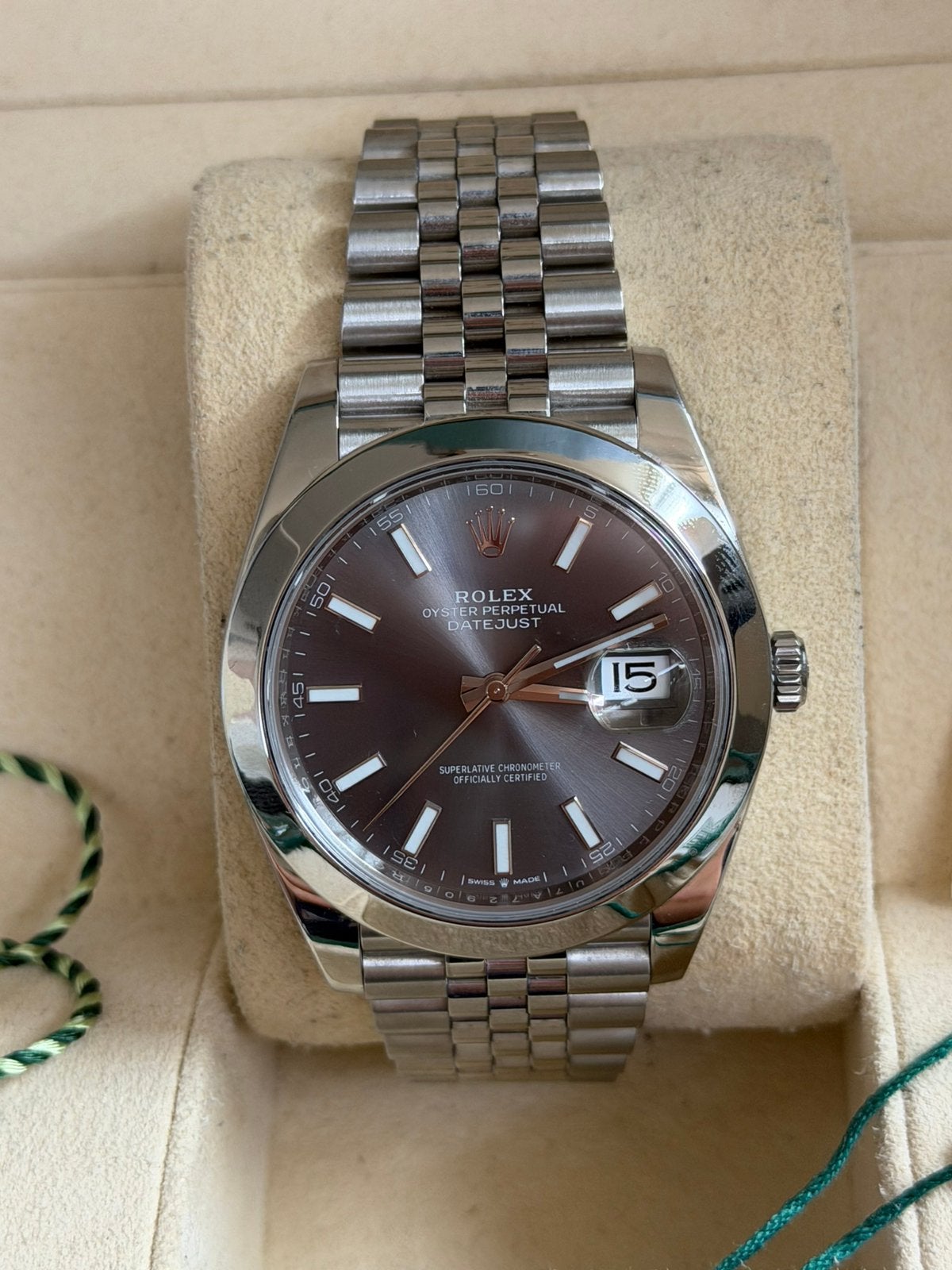 Rolex 126300 Rhodium (2020) Full set, Ophalen of Verzenden, Staal, Overige merken