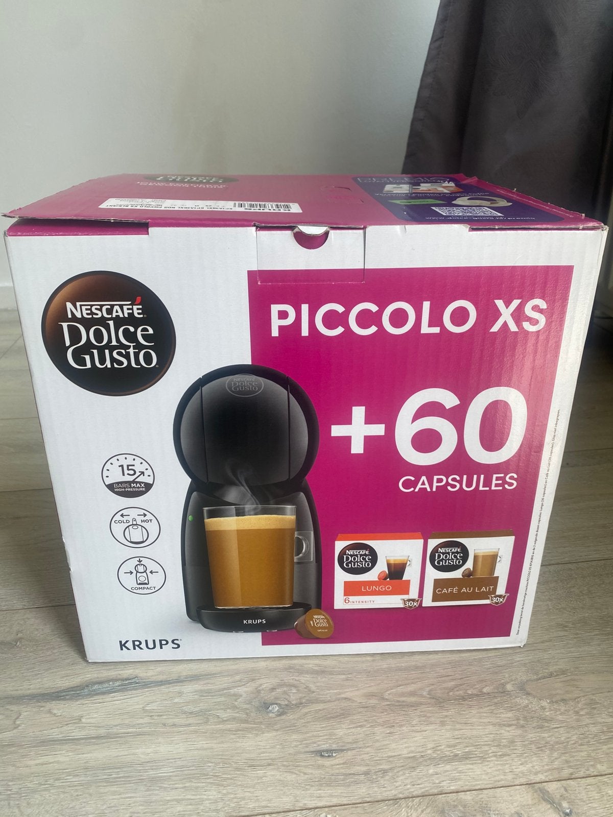 Nescafe Dolce Gustu Piccolo xs, Ophalen, Koffiepads en cups, 10 kopjes of meer, Koffiemachine
