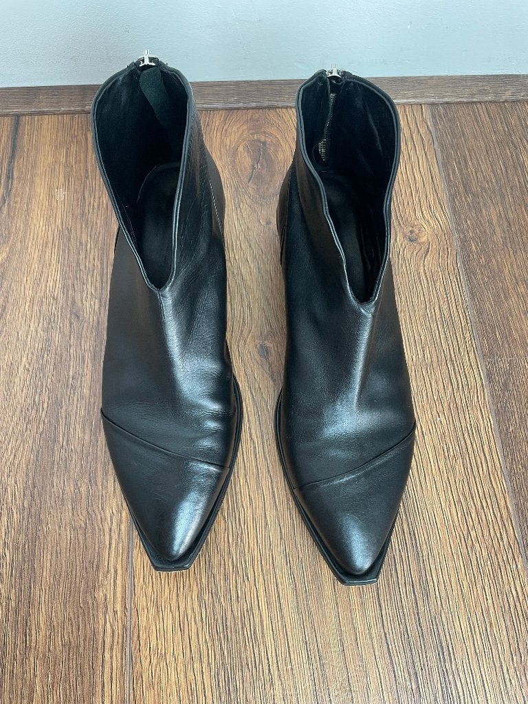 Ernesto Dolani enkellaarsjes schoenen 38 leer zwart blokhak, Info@ernestodolani.it, Ernesto Dolani, Ernesto Dolani S.r.l., Zwart