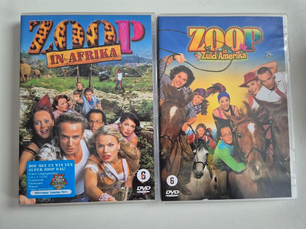 Zoop in Afrika & Zoop in Zuid-Amerika DVD's, Avontuur, Ophalen of Verzenden, Zo goed als nieuw, Vanaf 6 jaar