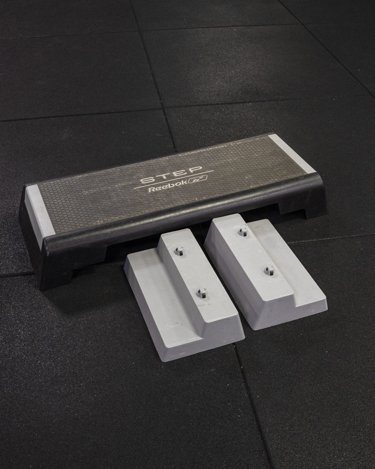 Reebok Stepbank met Verhogers - Fitness Step, Ophalen, Gebruikt, Benen, Stepbank