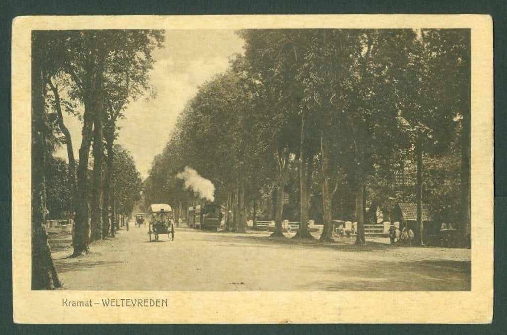 AK Nederlands Indie Weltevreden Kramat 1921, Verzamelen, Ophalen of Verzenden, 1920 tot 1940, Gelopen, Gelderland