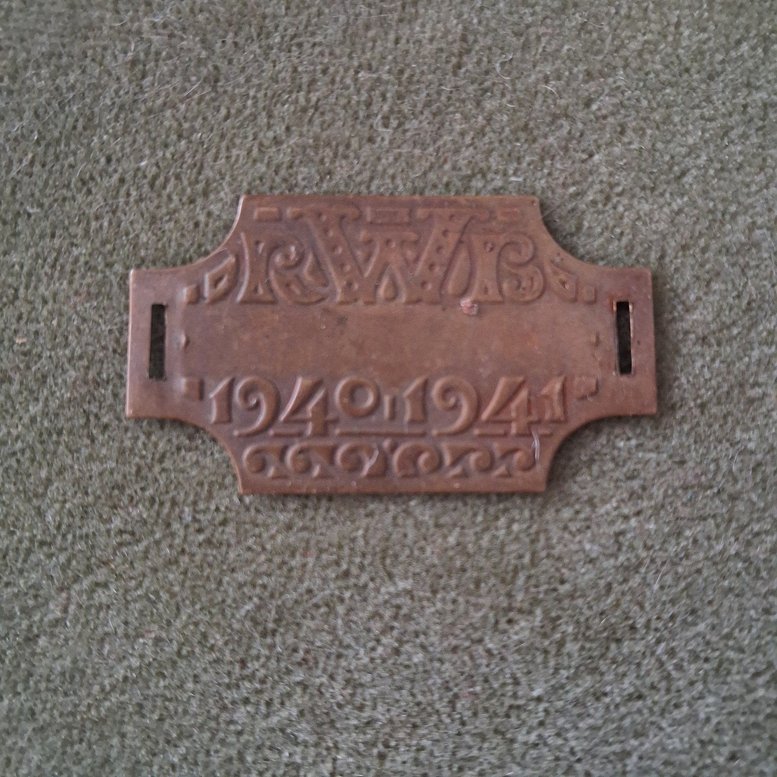 Rijwielbelasting plaatje 1940/41, Postzegels en Munten, Ophalen of Verzenden, Overige materialen