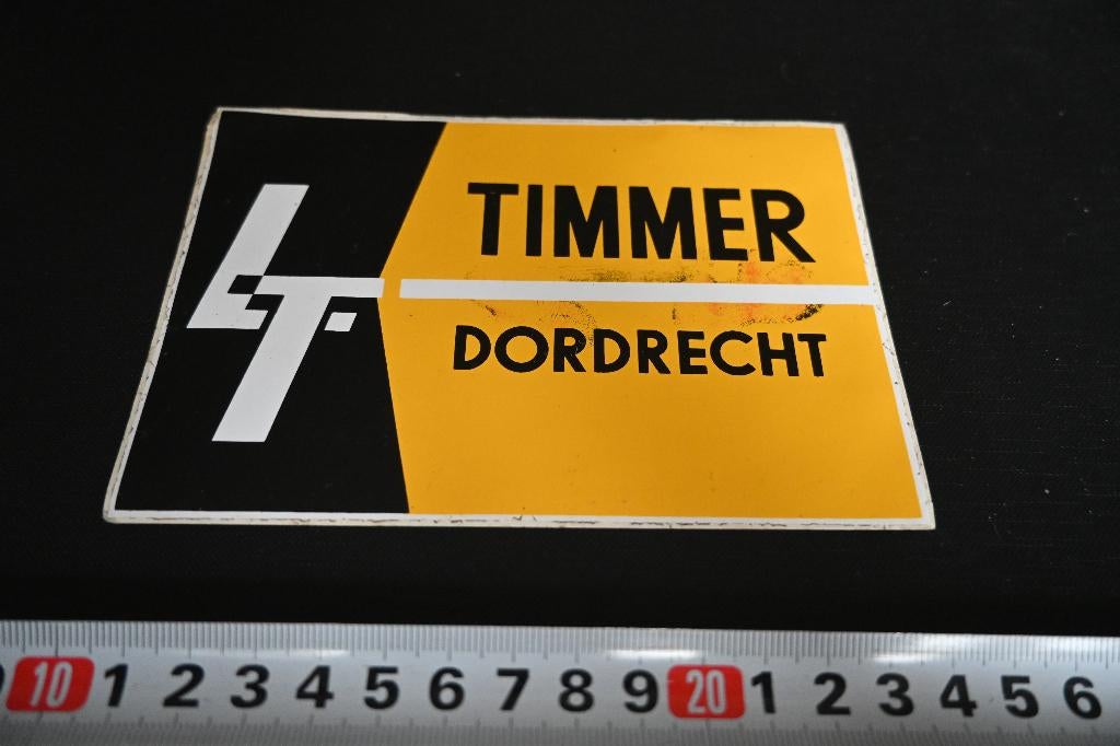sticker TIMMER Dordrecht, Ophalen, Zo goed als nieuw