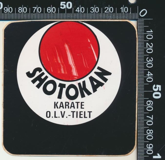 Sticker: Shotokan Karate, Ophalen of Verzenden, Zo goed als nieuw, Sport