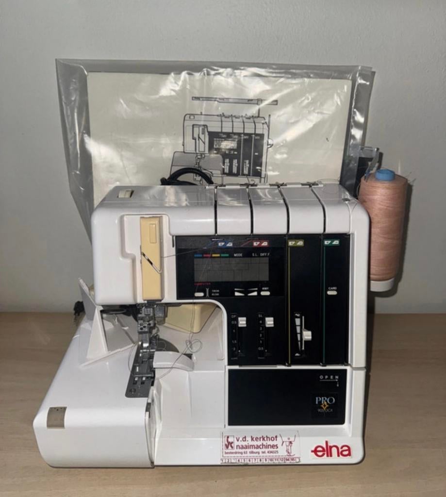 Elna PRO 905 DCX Lockmachine, Hobby en Vrije tijd, Ophalen of Verzenden, Gebruikt, Lockmachine, Overige merken