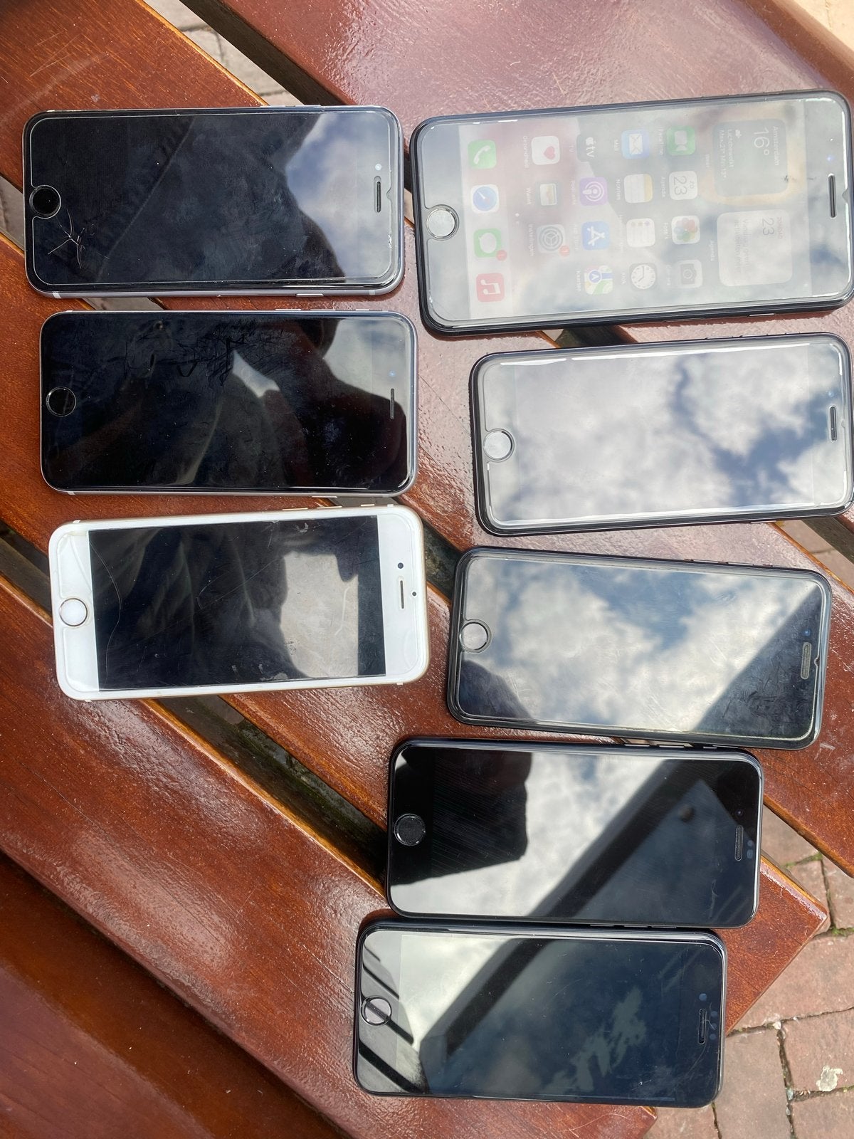 Partij 7 iPhones: Model 6(s), 7(+) en SE2 - Batteri 85%+, Telecommunicatie, Mobiele telefoons | Apple iPhone, Zwart, Ophalen of Verzenden