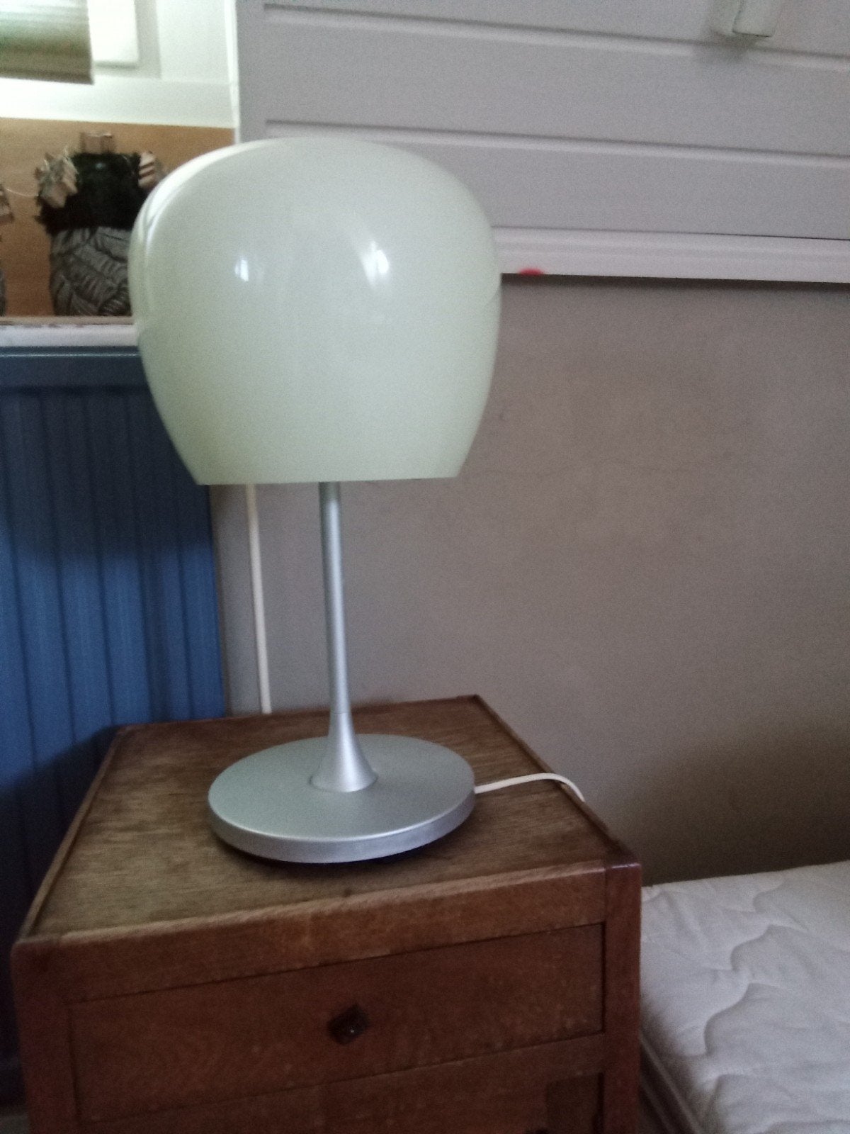 IKEA vintage tafellamp - stijlvol en tijdloos, Gebruikt, Vintage, Wit, Ophalen of Verzenden