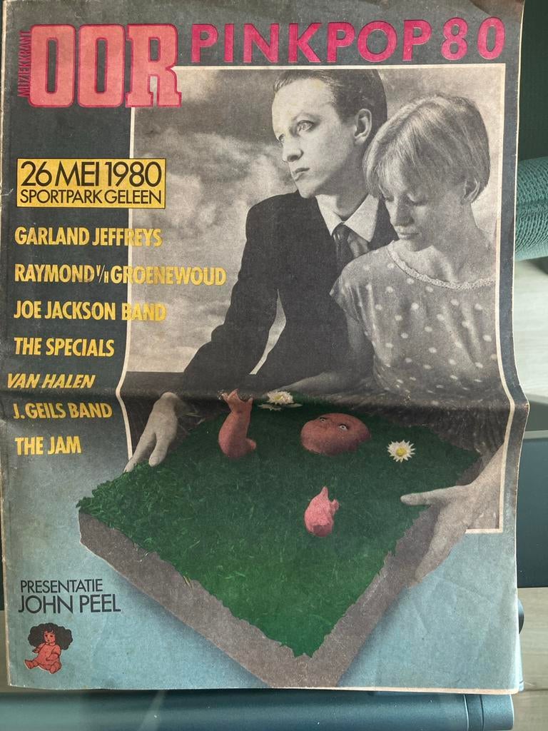 OOR Pinkpop 80 Krant - Zeldzaam Muziekblad uit 1980, Ophalen of Verzenden, Gelezen, Muziek, Film of Tv
