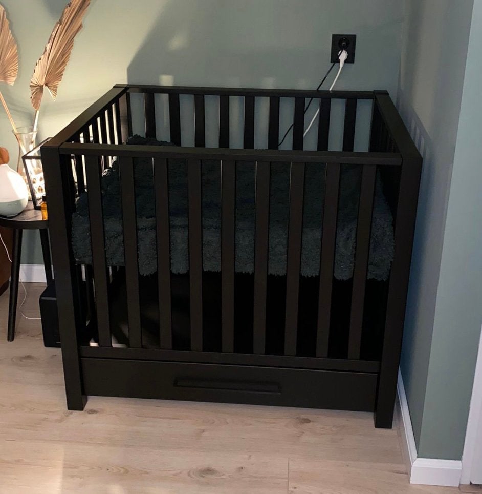 Europe Baby Casper Box Met Lade II Mat Zwart incl matras!, Ophalen, Zo goed als nieuw, Lade
