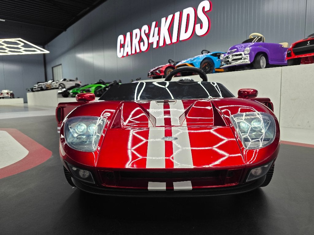 Kinderauto Ford GT - 2 pers. - 24 volt - leren zit - met RC, Kinderen en Baby's, Ophalen of Verzenden, Nieuw, Afstandsbediening