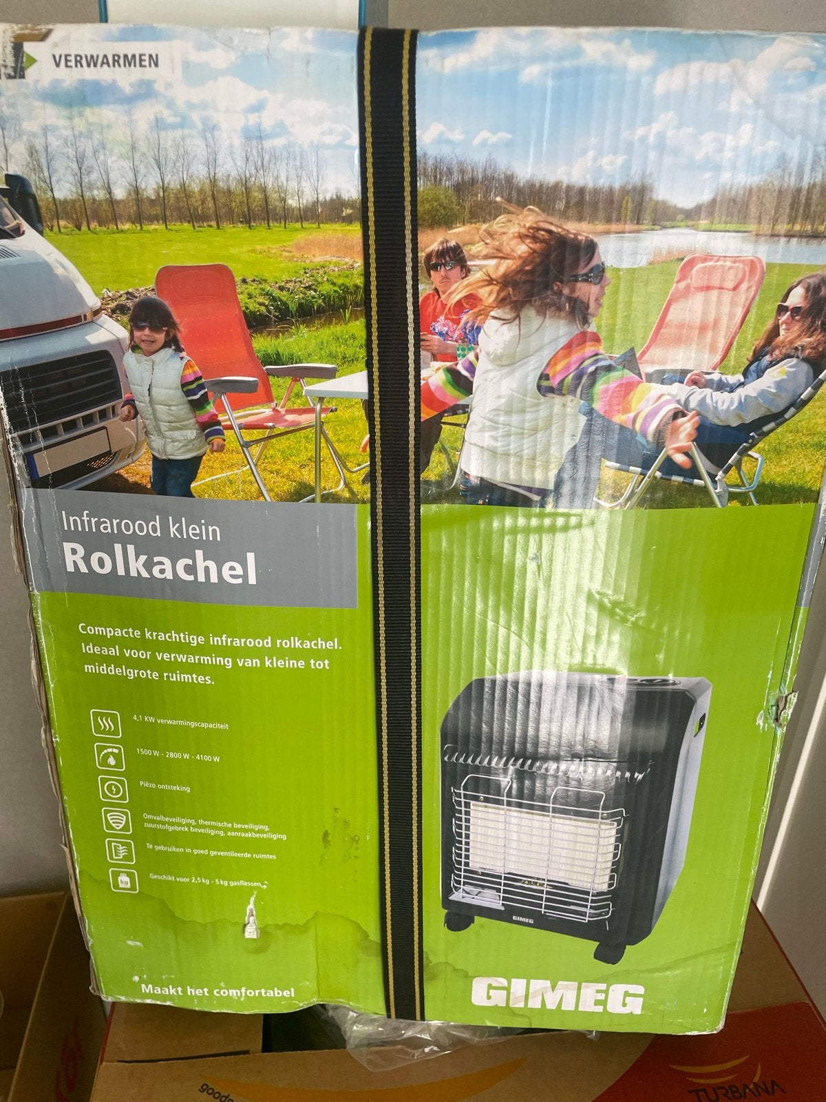 Gimeg Infrarood Rolkachel - Compacte Mobiele Verwarming, Caravans en Kamperen, Ophalen of Verzenden, Zo goed als nieuw