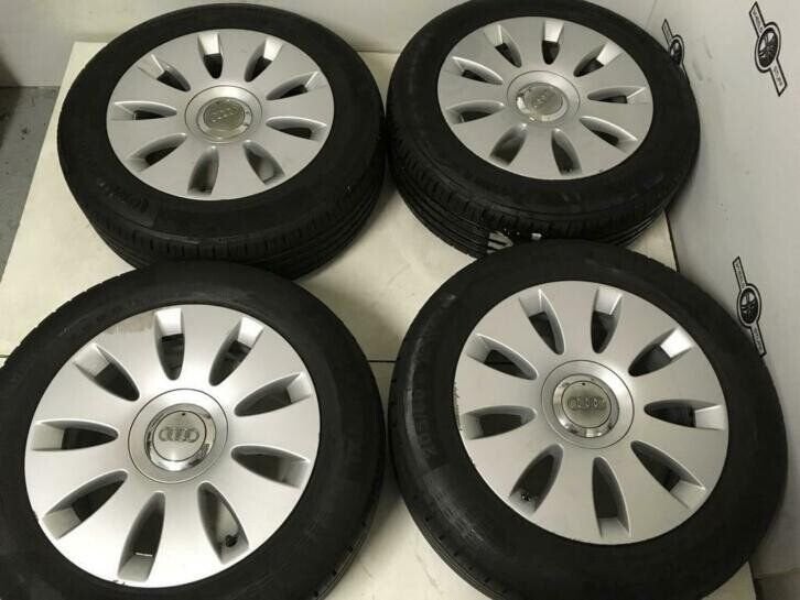 Audi A4 lichtmetaal velgen 16"inch 5x112 2044, Ophalen, Gebruikt, 16 inch, Banden en Velgen