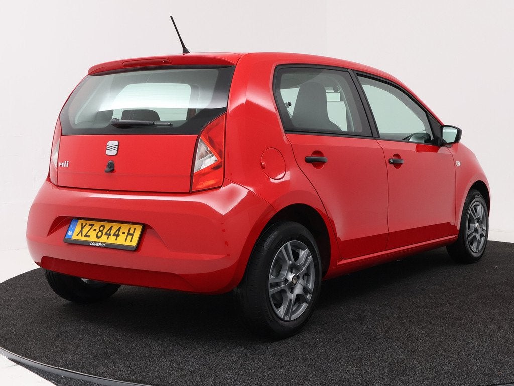 SEAT Mii 1.0 Reference | Airco | Parrot Carkit | LM Velgen |, Voorwielaandrijving, Stof, Gebruikt, Zwart