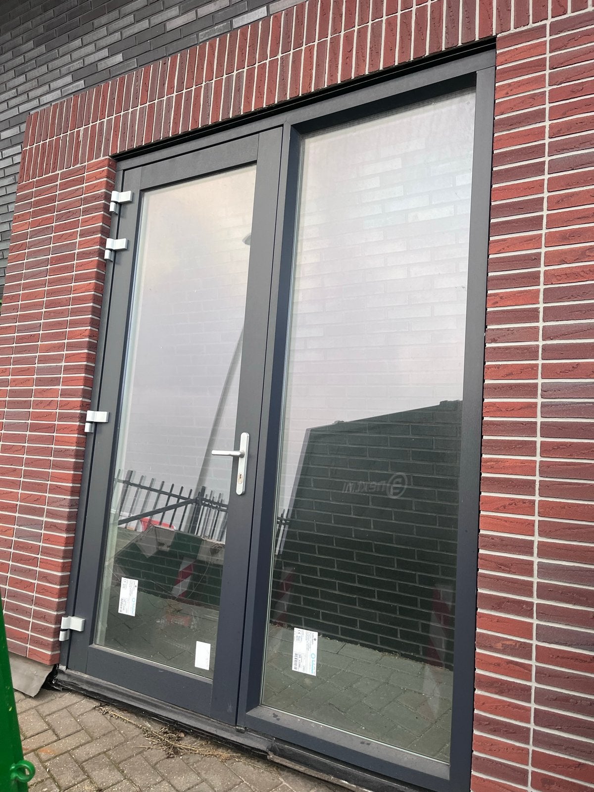 Kunstof Dubbele Buitendeur met Glas - nieuw, Doe-het-zelf en Verbouw, Ophalen, Kunststof, Nieuw, Buitendeur