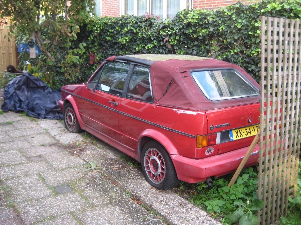 Volkswagen Golf 1.8 GTI Cabriolet U9 1989 Rood, Auto's, Voorwielaandrijving, Dealer onderhouden, 4 cilinders, Cabriolet