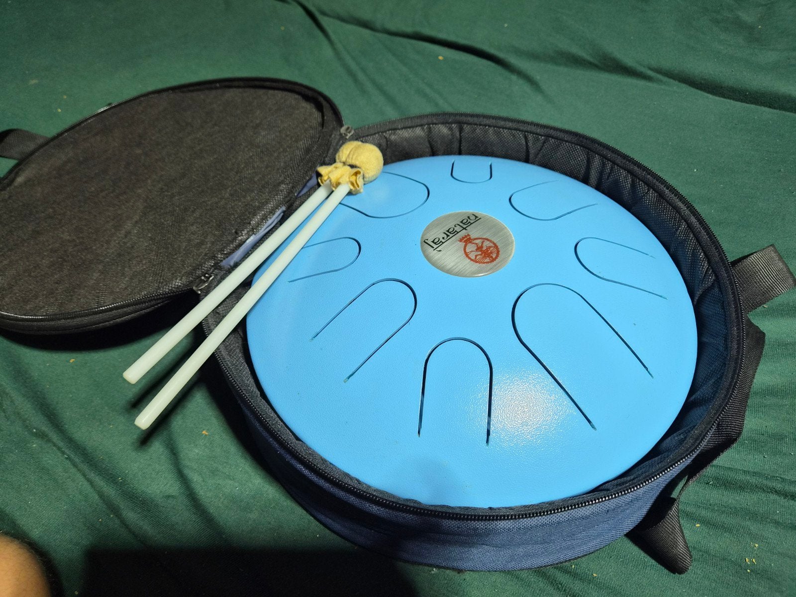 Tongue Drum met tas en stokken - Zo goed als nieuw, Ophalen of Verzenden