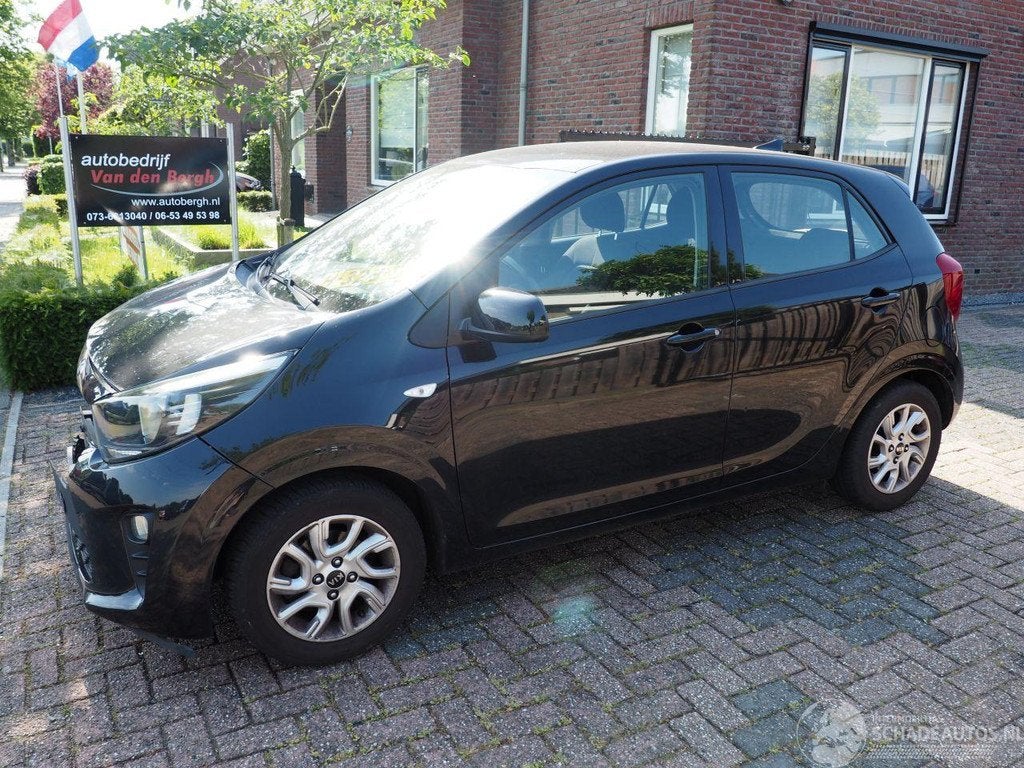 Kia Picanto 1.0 MPi DynamicLine (bj 2020), Auto diversen, Schadeauto's, Kia, Zwart, Theodor-Heuss-Allee 11 ,60486, Frankfurt am Main, Deutschland